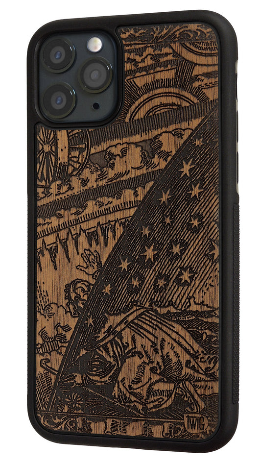 Beyond The Firmament - Walnut iPhone Case, iPhone Case - Twig Case Co.