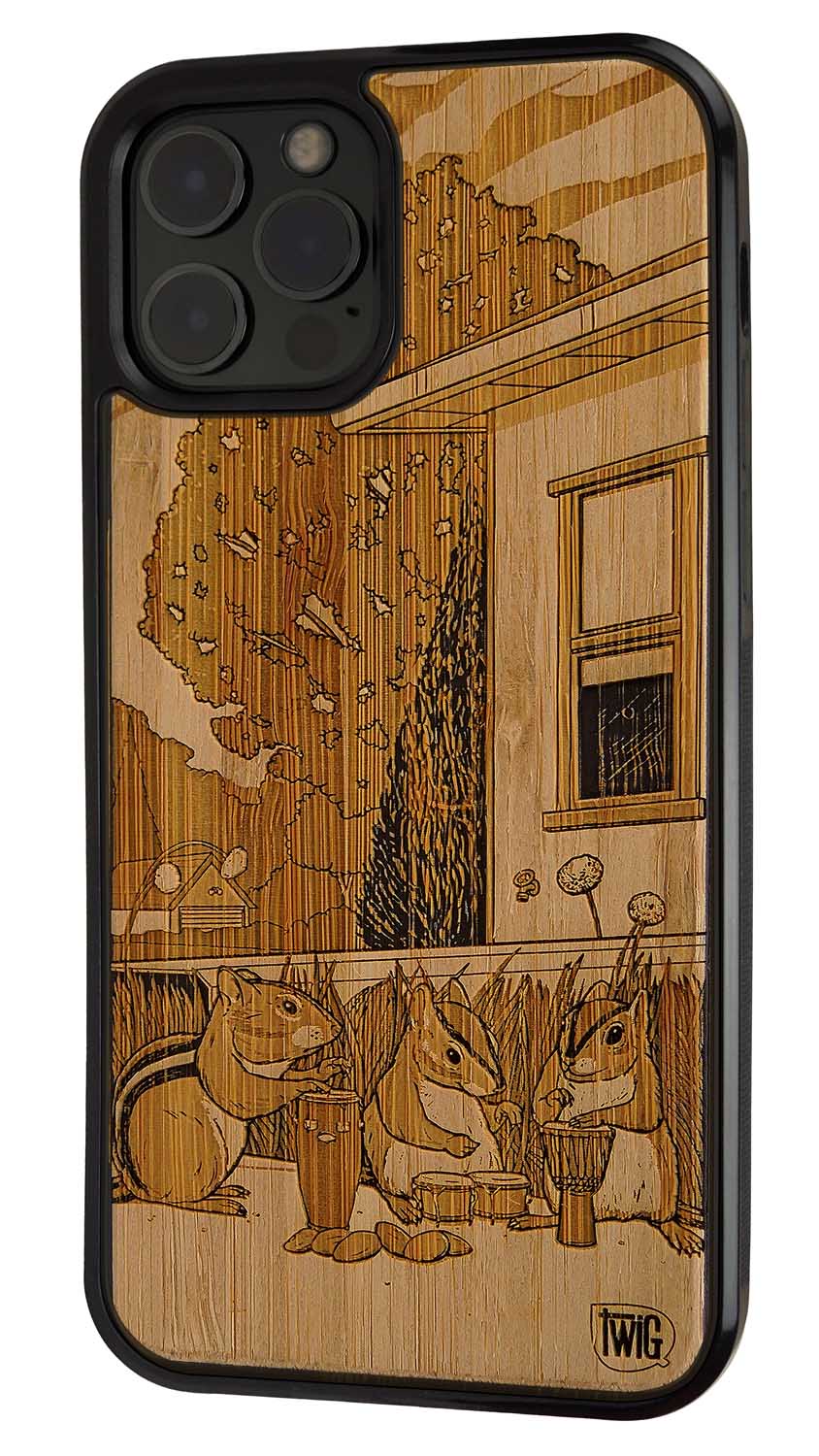 Drum Circle - Bamboo iPhone Case, iPhone Case - Twig Case Co.