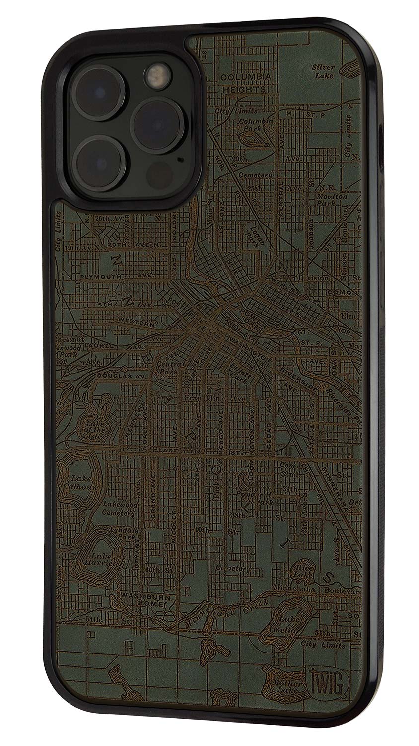 Minneapolis Streetcar Map - Color Paper iPhone Case, iPhone Case - Twig Case Co.