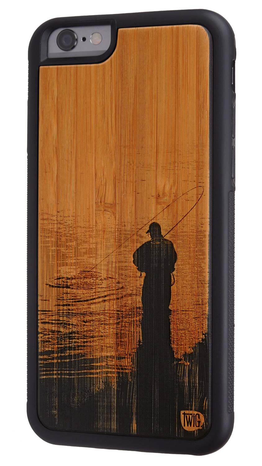 Gone Fishin' - Bamboo iPhone Case, iPhone Case - Twig Case Co.