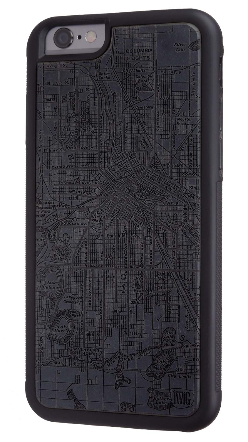 Minneapolis Streetcar Map - Color Paper iPhone Case, iPhone Case - Twig Case Co.