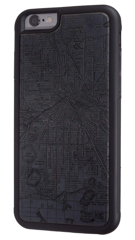 Minneapolis Streetcar Map - Color Paper iPhone Case, iPhone Case - Twig Case Co.