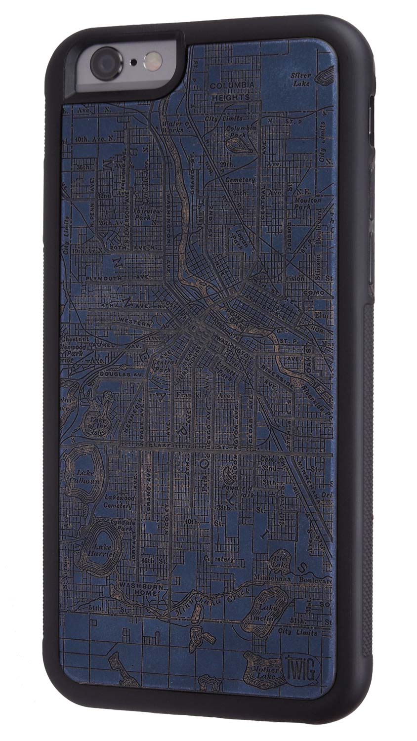 Minneapolis Streetcar Map - Color Paper iPhone Case, iPhone Case - Twig Case Co.