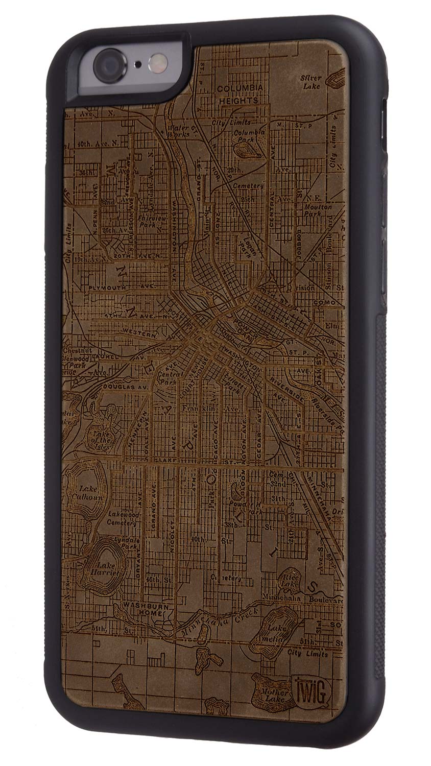 Minneapolis Streetcar Map - Color Paper iPhone Case, iPhone Case - Twig Case Co.