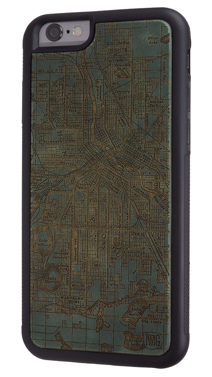 Minneapolis Streetcar Map - Color Paper iPhone Case, iPhone Case - Twig Case Co.