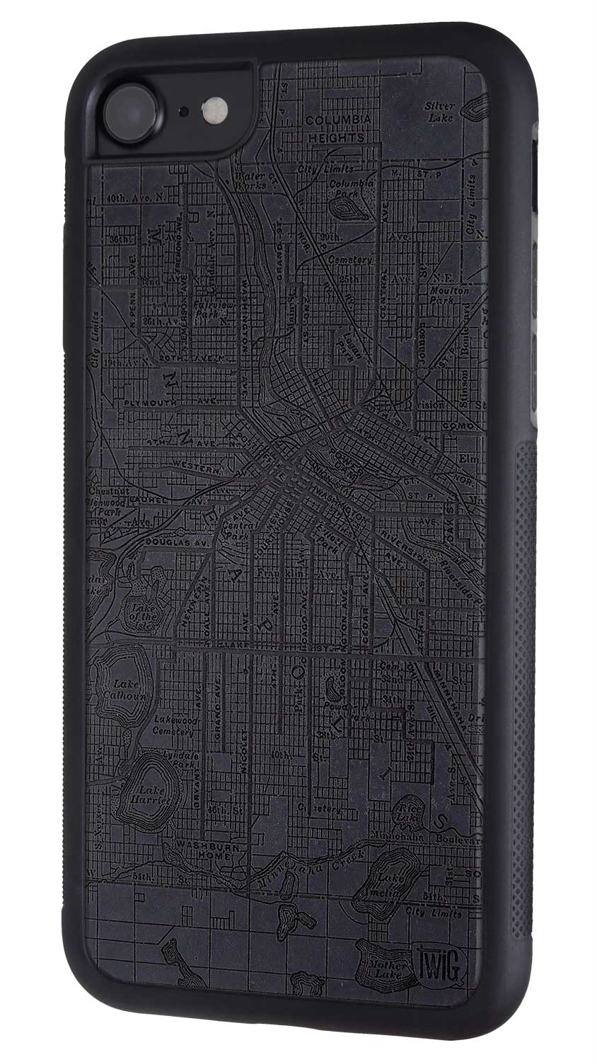 Minneapolis Streetcar Map - Color Paper iPhone Case, iPhone Case - Twig Case Co.