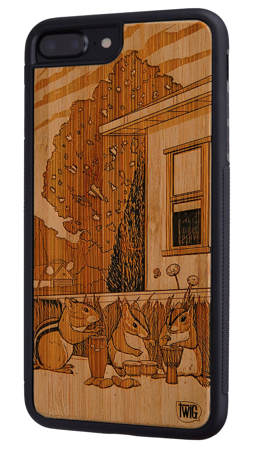 Drum Circle - Bamboo iPhone Case, iPhone Case - Twig Case Co.