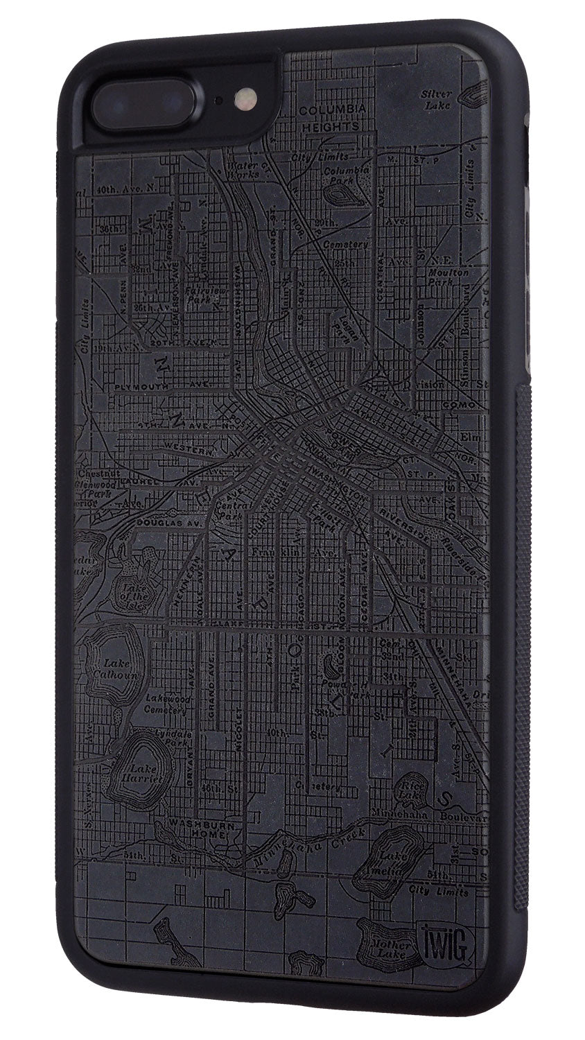 Minneapolis Streetcar Map - Color Paper iPhone Case, iPhone Case - Twig Case Co.