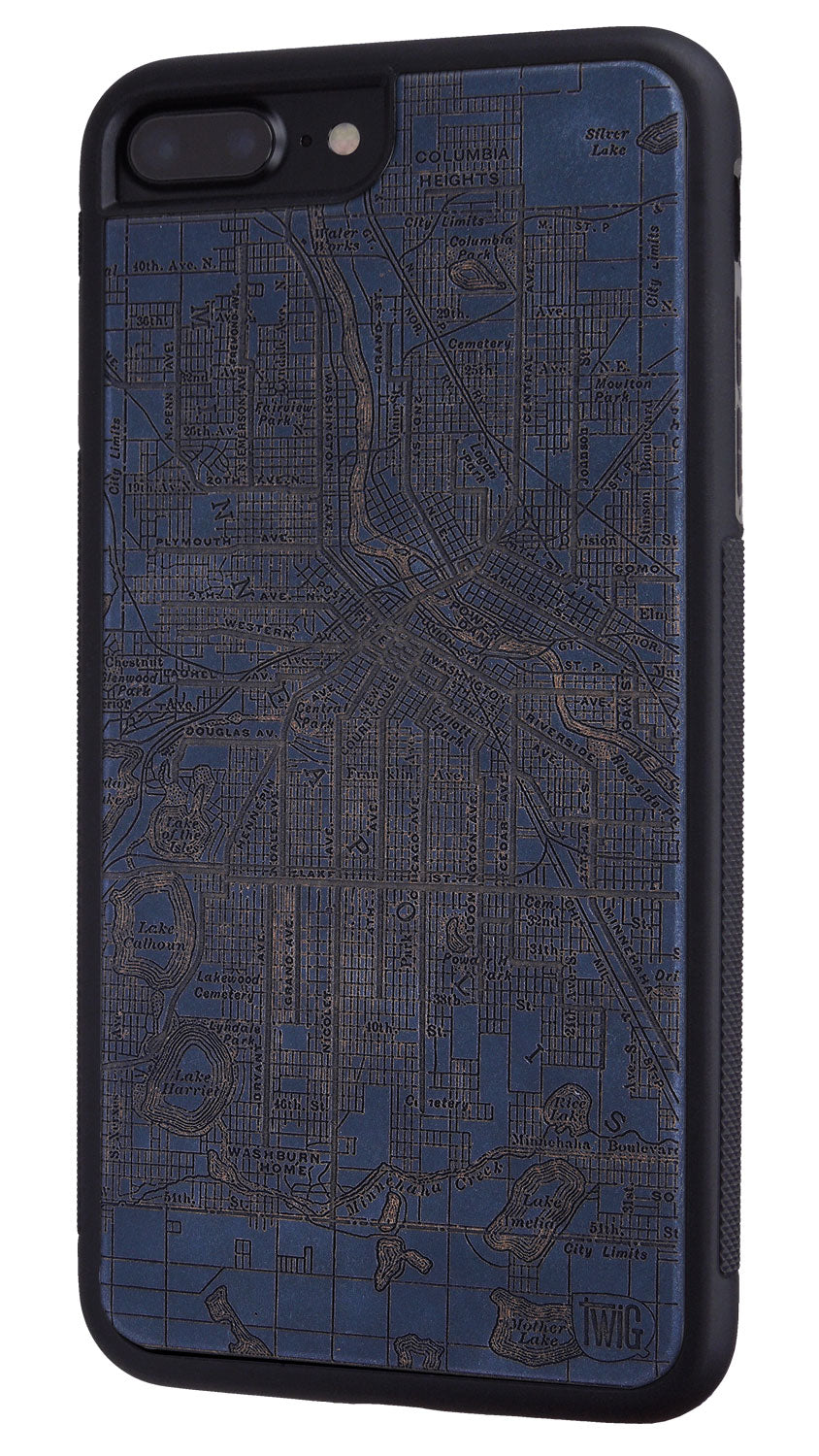 Minneapolis Streetcar Map - Color Paper iPhone Case, iPhone Case - Twig Case Co.