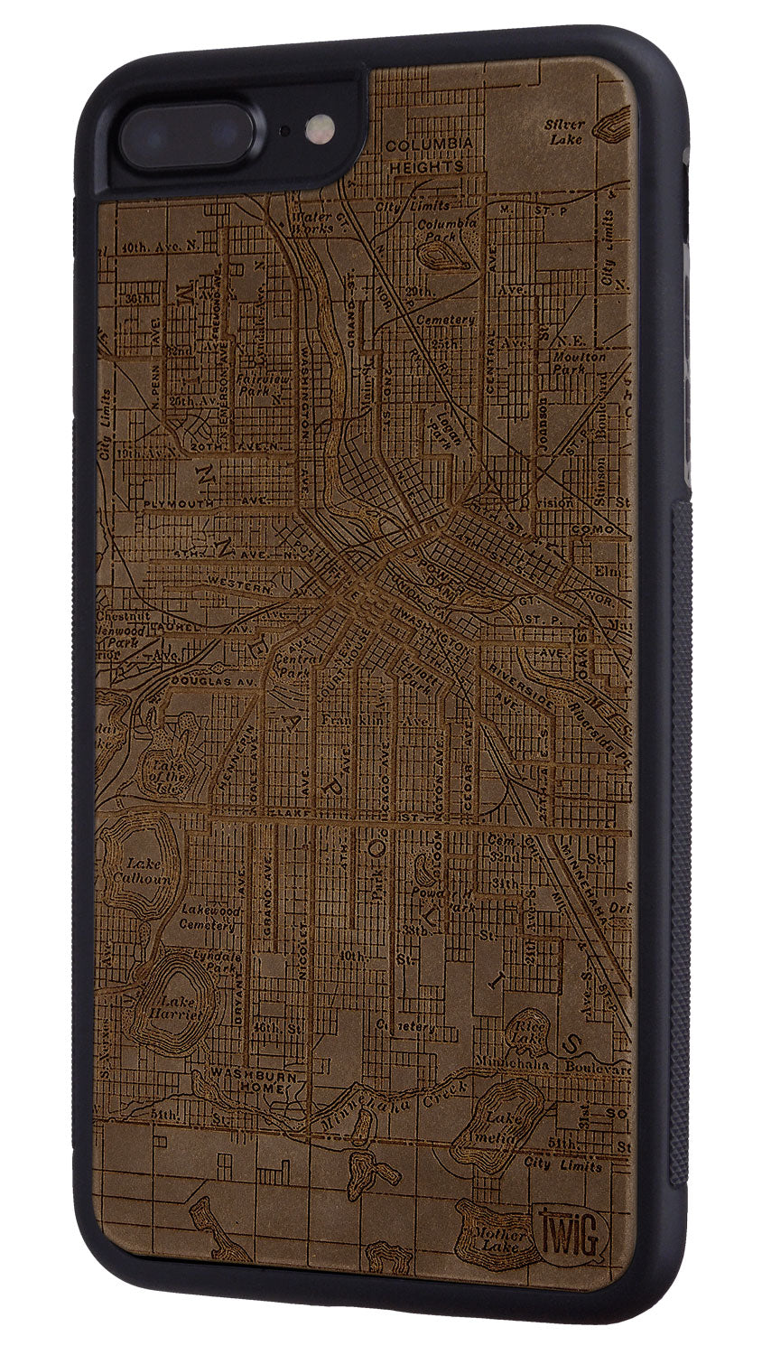 Minneapolis Streetcar Map - Color Paper iPhone Case, iPhone Case - Twig Case Co.