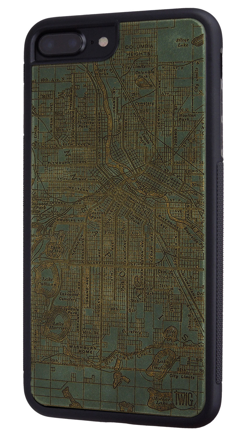 Minneapolis Streetcar Map - Color Paper iPhone Case, iPhone Case - Twig Case Co.