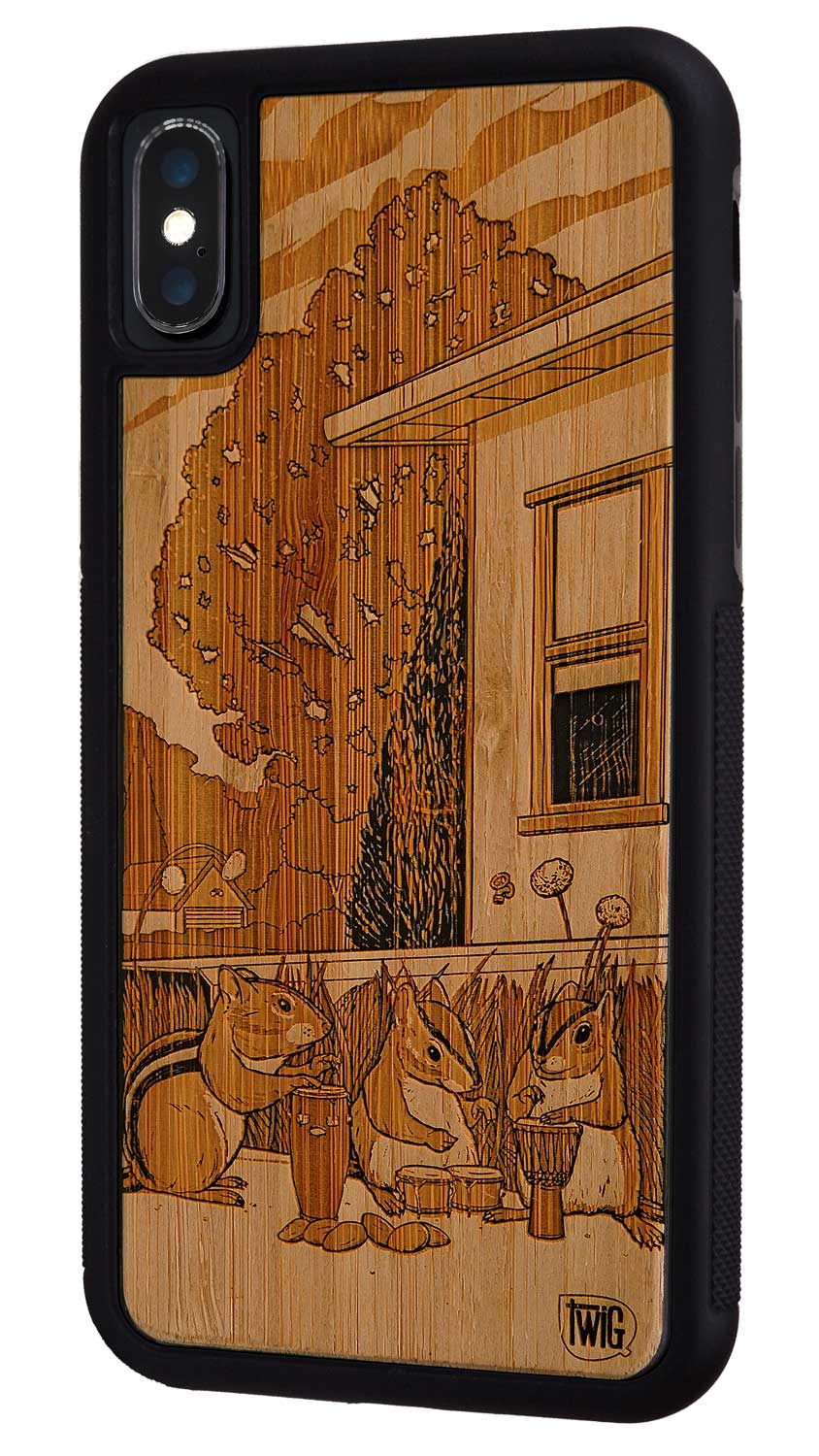 Drum Circle - Bamboo iPhone Case, iPhone Case - Twig Case Co.