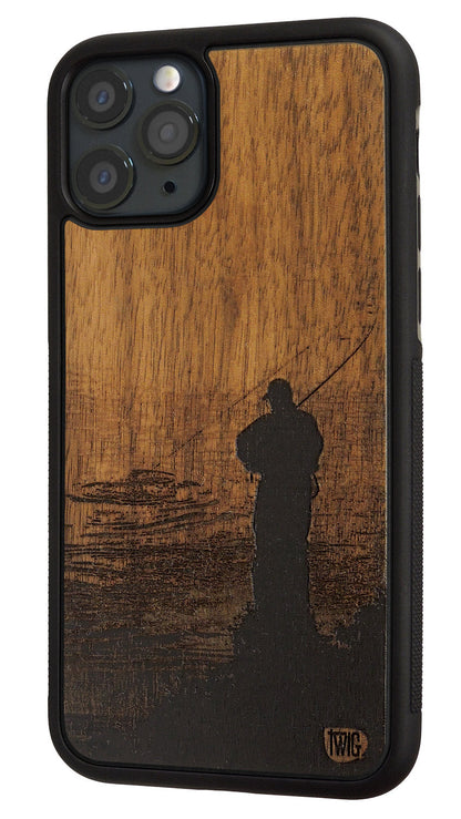 Gone Fishin' - Walnut iPhone Case, iPhone Case - Twig Case Co.