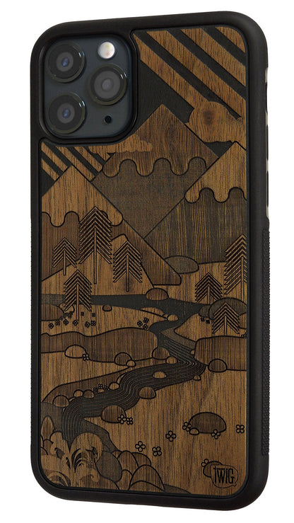 It's Only Mountains - Walnut iPhone Case, iPhone Case - Twig Case Co.