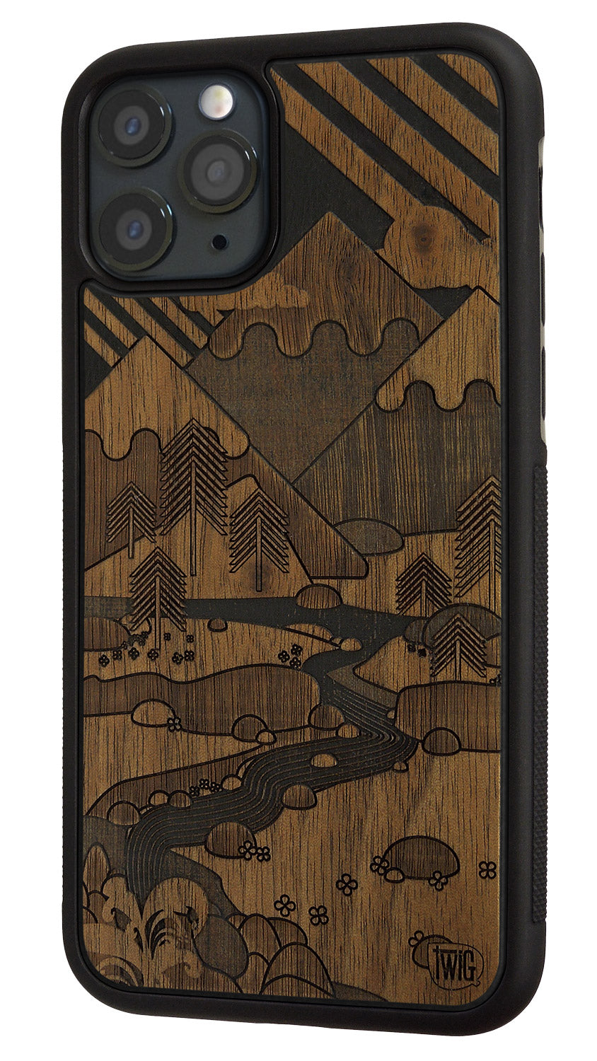 It's Only Mountains - Walnut iPhone Case, iPhone Case - Twig Case Co.