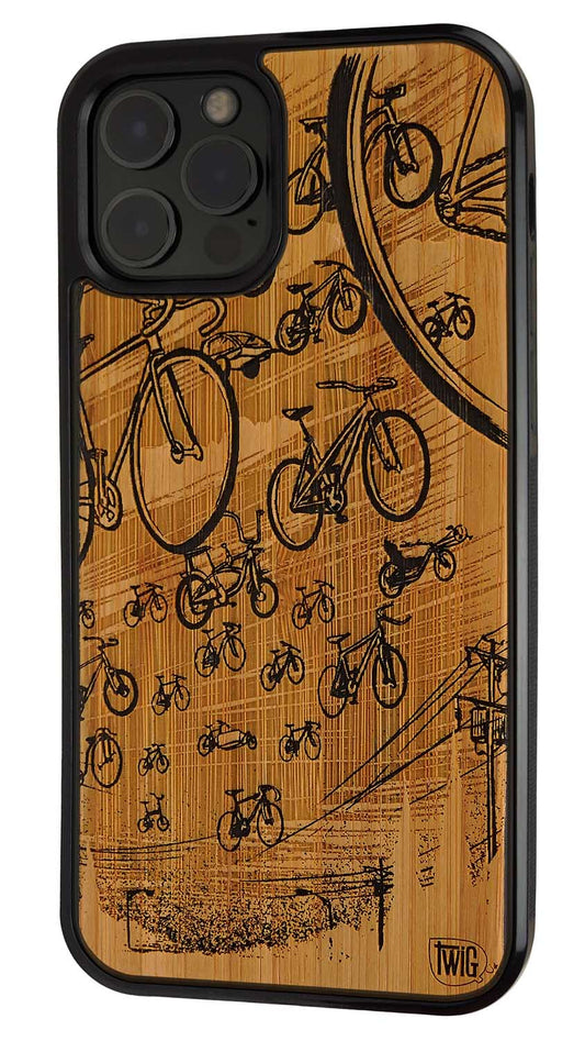 30 Bikes - Bamboo iPhone Case, iPhone Case - Twig Case Co.