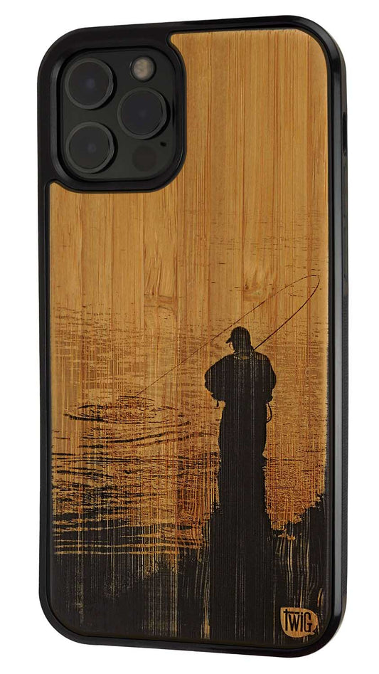 Gone Fishin' - Bamboo iPhone Case, iPhone Case - Twig Case Co.