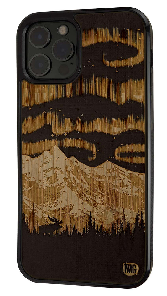 Northern Lights - Bamboo iPhone Case, iPhone Case - Twig Case Co.