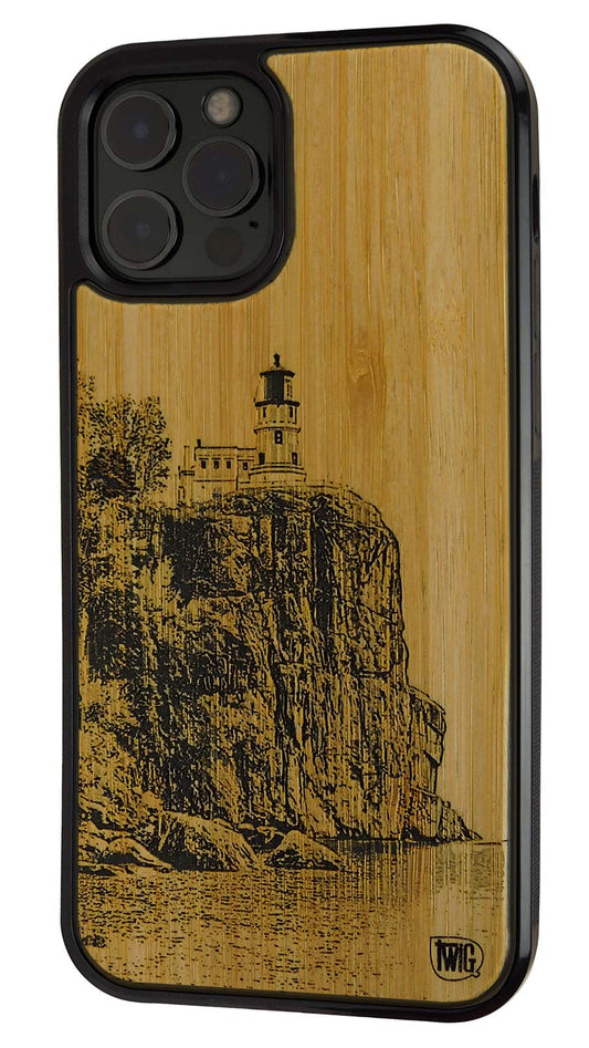 Split Rock Lighthouse -  Bamboo iPhone Case, iPhone Case - Twig Case Co.