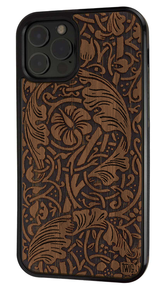 Vines - Walnut iPhone Case, iPhone Case - Twig Case Co.