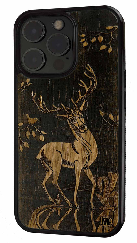 Oh Deer - Walnut iPhone Case, iPhone Case - Twig Case Co.