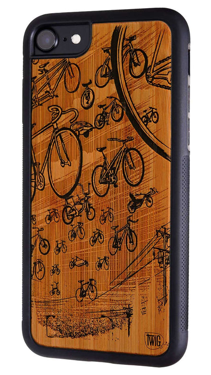 30 Bikes - Bamboo iPhone Case, iPhone Case - Twig Case Co.