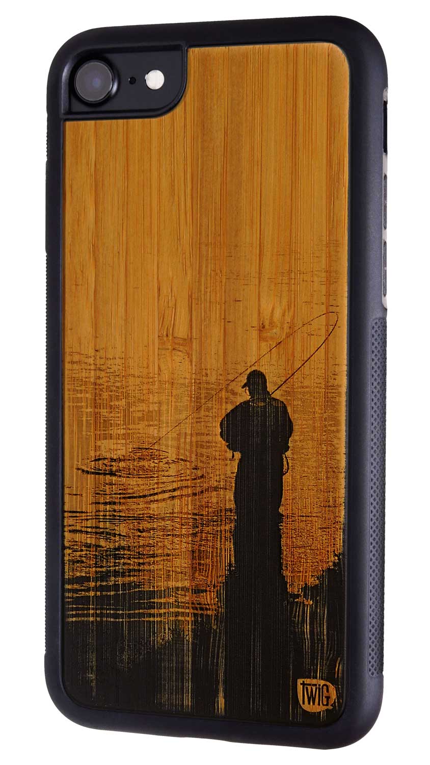 Gone Fishin' - Bamboo iPhone Case, iPhone Case - Twig Case Co.
