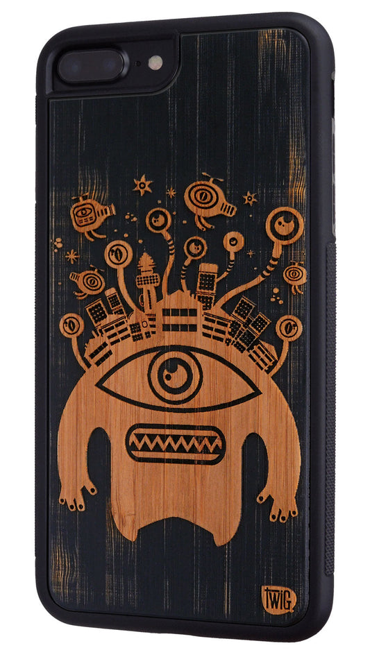 Monster Head - Bamboo iPhone Case, iPhone Case - Twig Case Co.