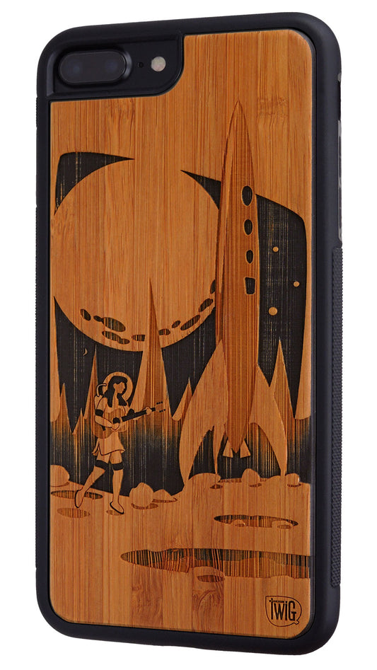 Moon Girl -  Bamboo iPhone Case, iPhone Case - Twig Case Co.