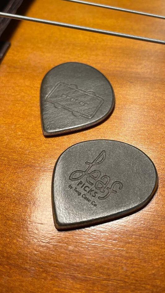 Leaf Guitar Picks - Black Bobbin Exclusive, Guitar Picks - Twig Case Co.