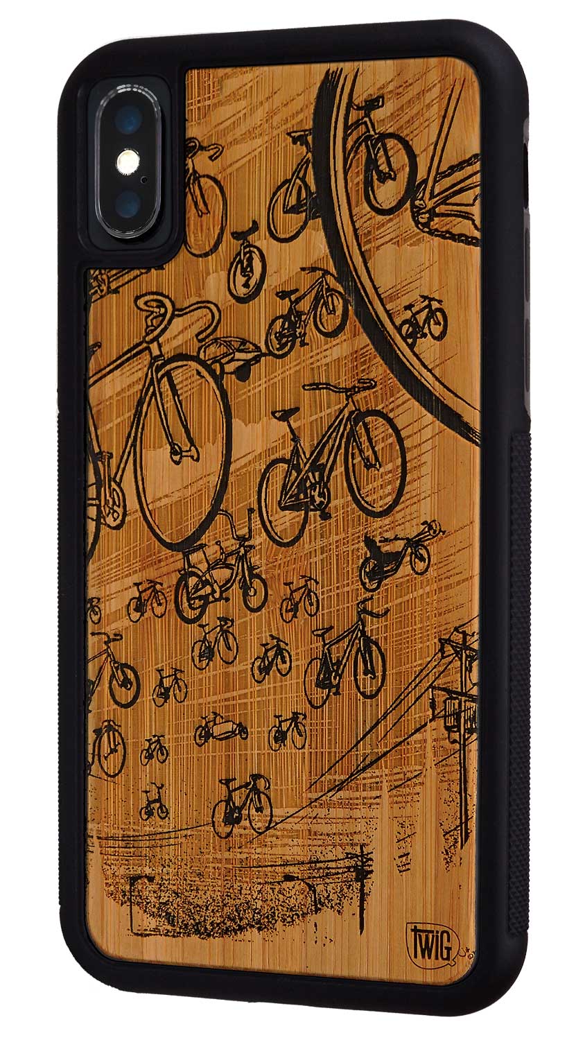 30 Bikes - Bamboo iPhone Case, iPhone Case - Twig Case Co.