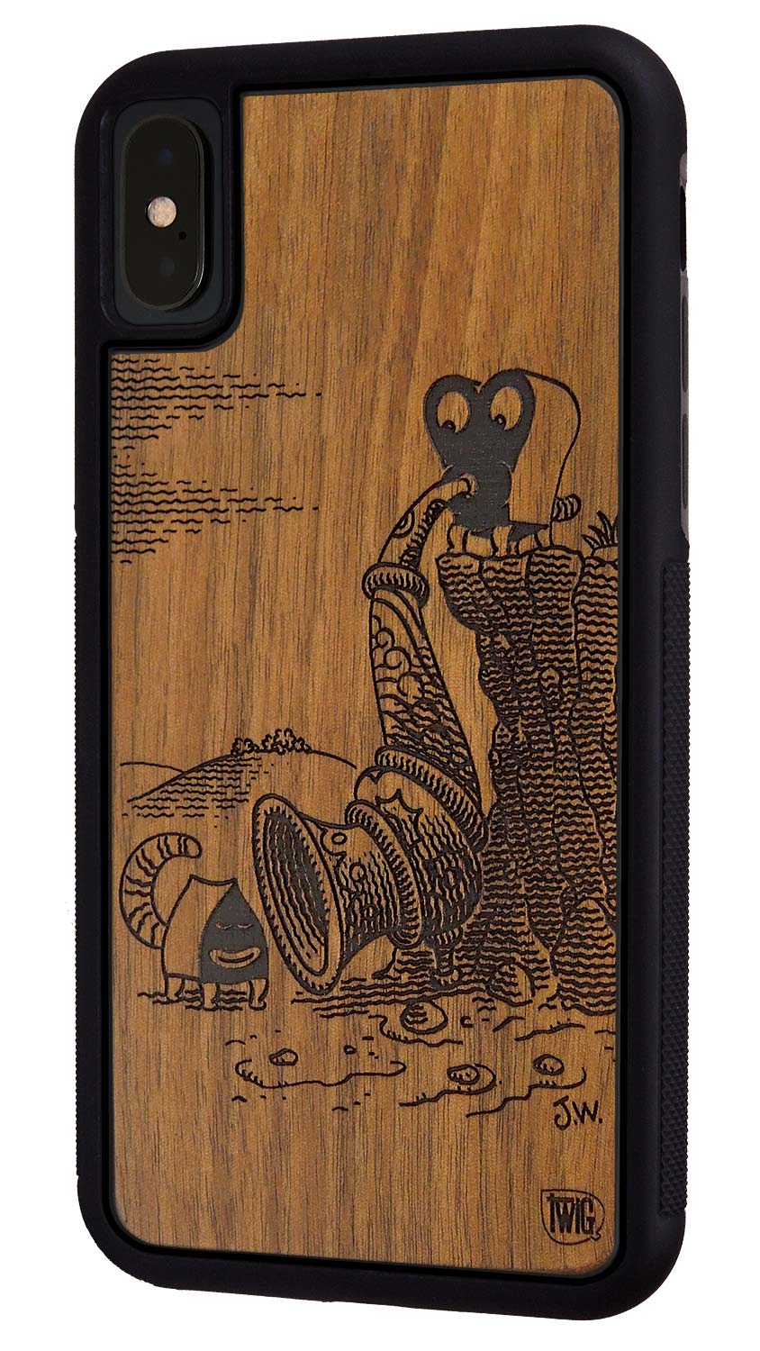 I Will Destroy You - Walnut iPhone Case, iPhone Case - Twig Case Co.