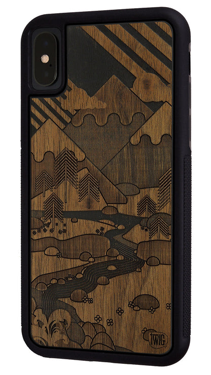 It's Only Mountains - Walnut iPhone Case, iPhone Case - Twig Case Co.